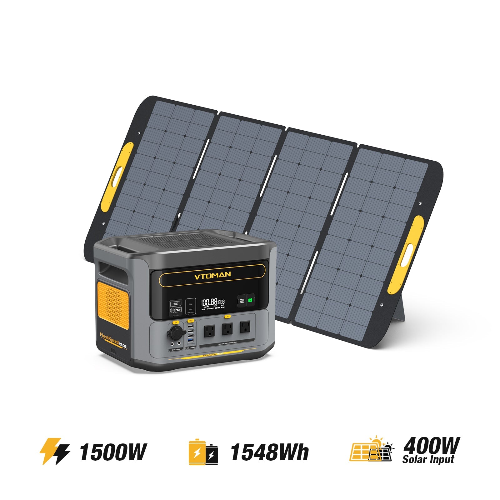 VTOMAN 400W Foldable Portable Solar Panels