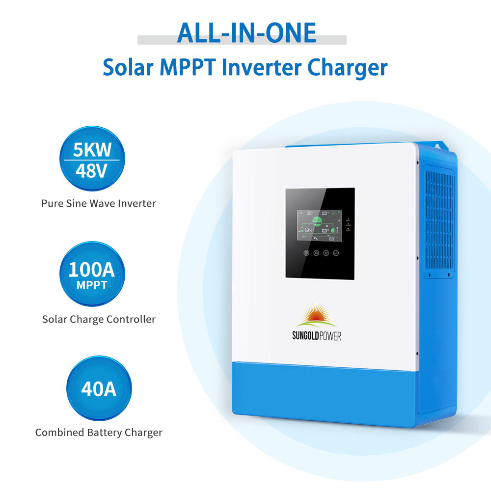 SunGold Power 48V Solar Charger Inverter | 5,000W Output