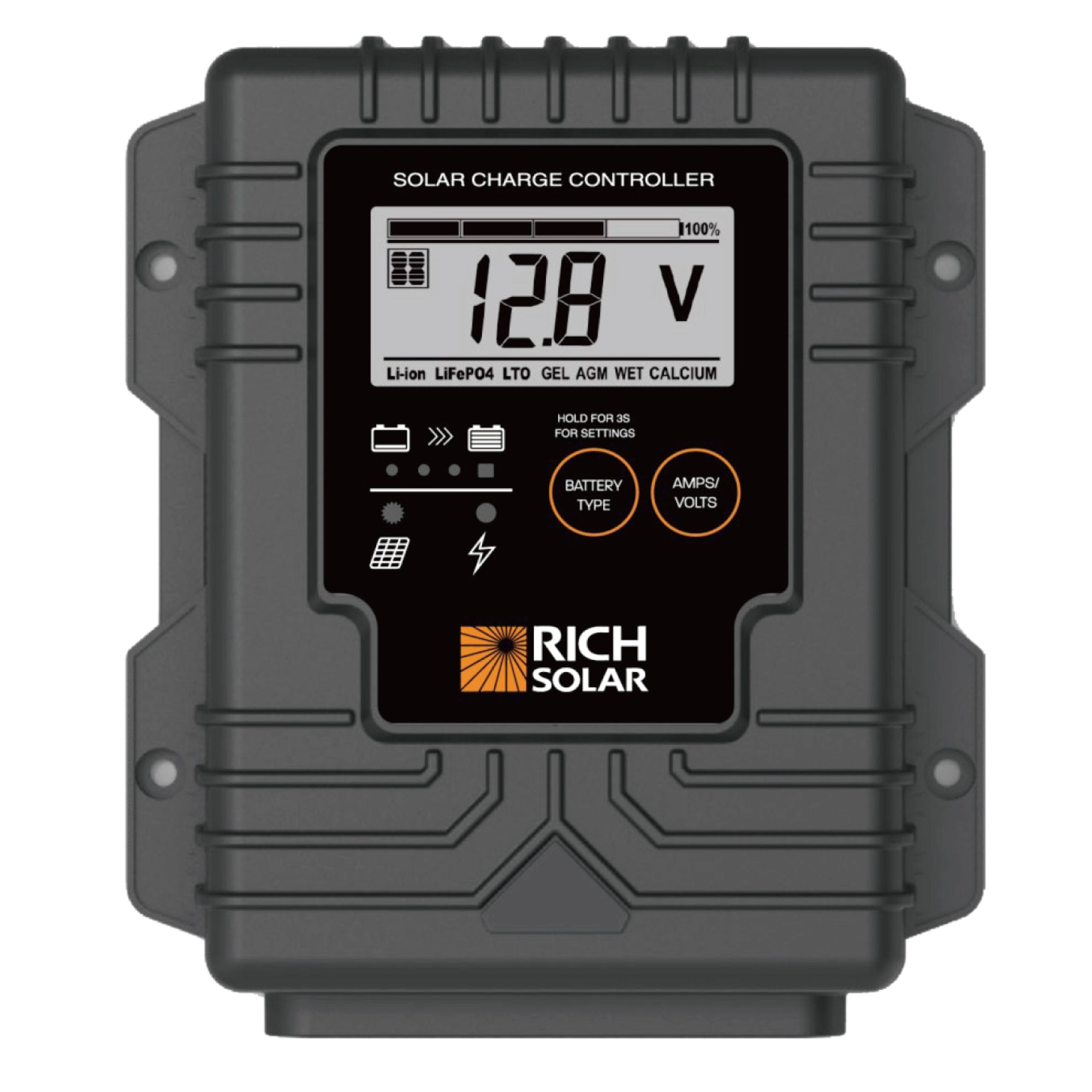 Rich Solar PWM Waterproof Solar Charge Controller | 20 Amp