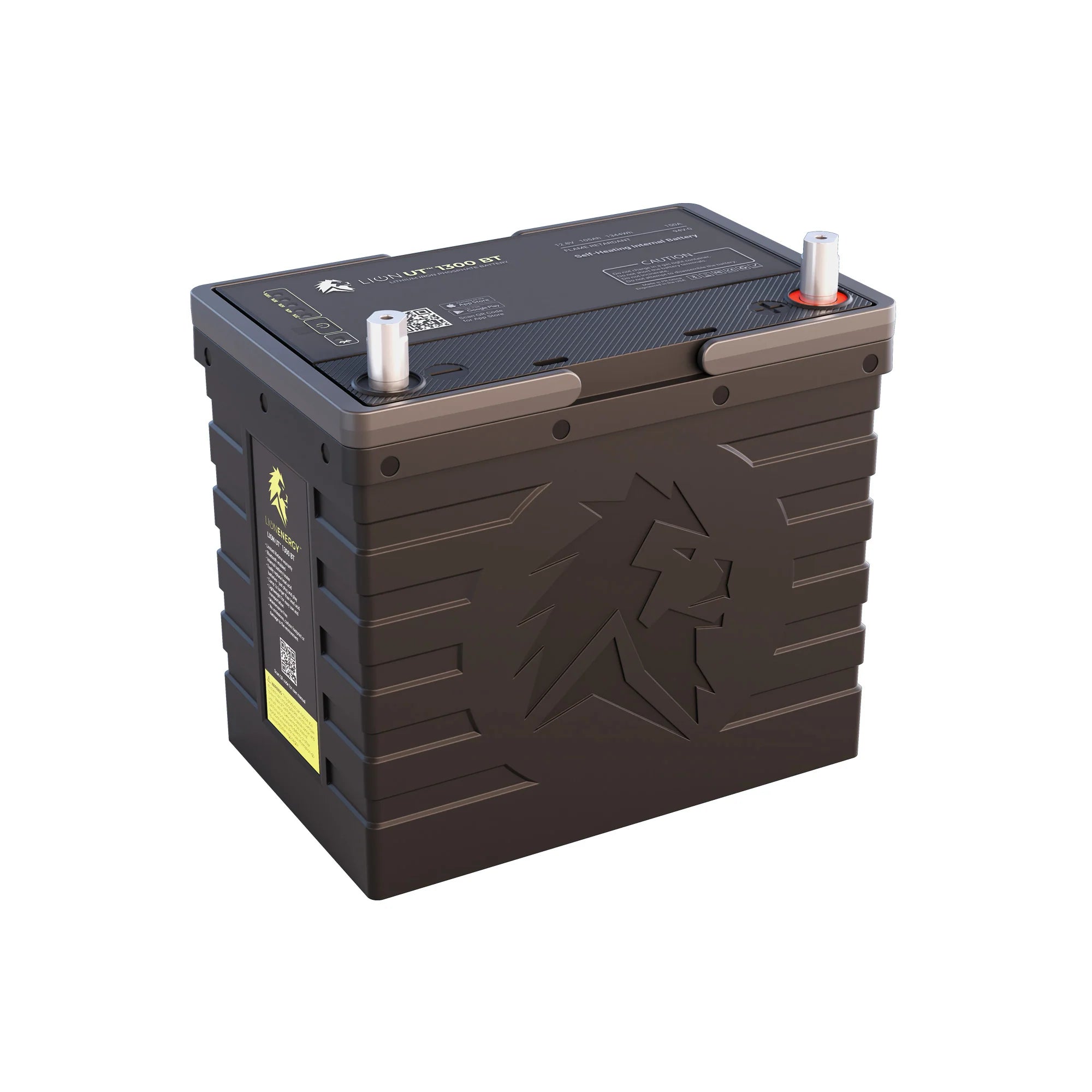 Lion Energy UT™ 1300 BT LiFePO₄ Battery | 1,344Wh Capacity | 12V - 105Ah