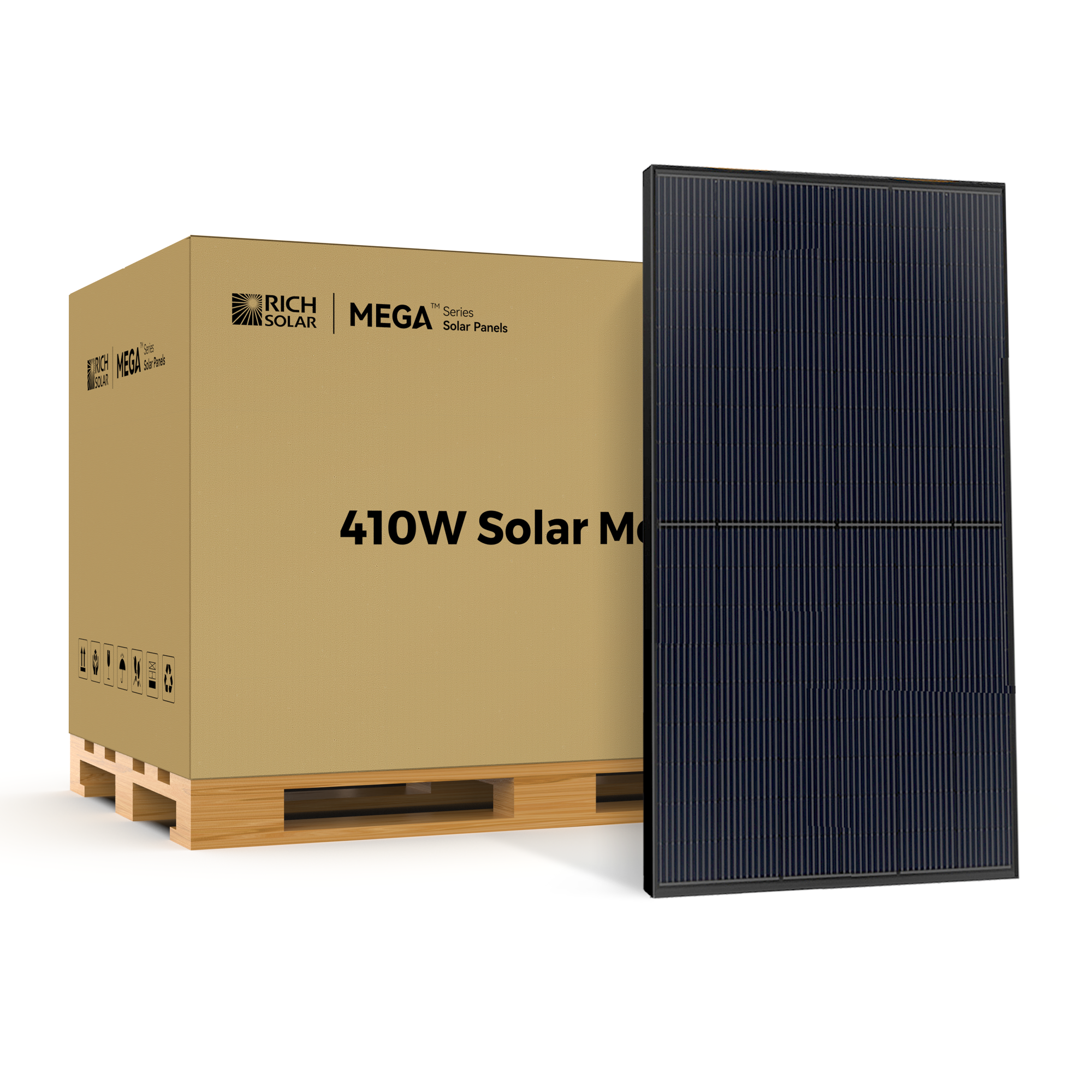 Rich Solar MEGA 410 Bulk Mono PERC Solar Panels | 410W | High Efficiency - UL Certified | 25 Year Warranty