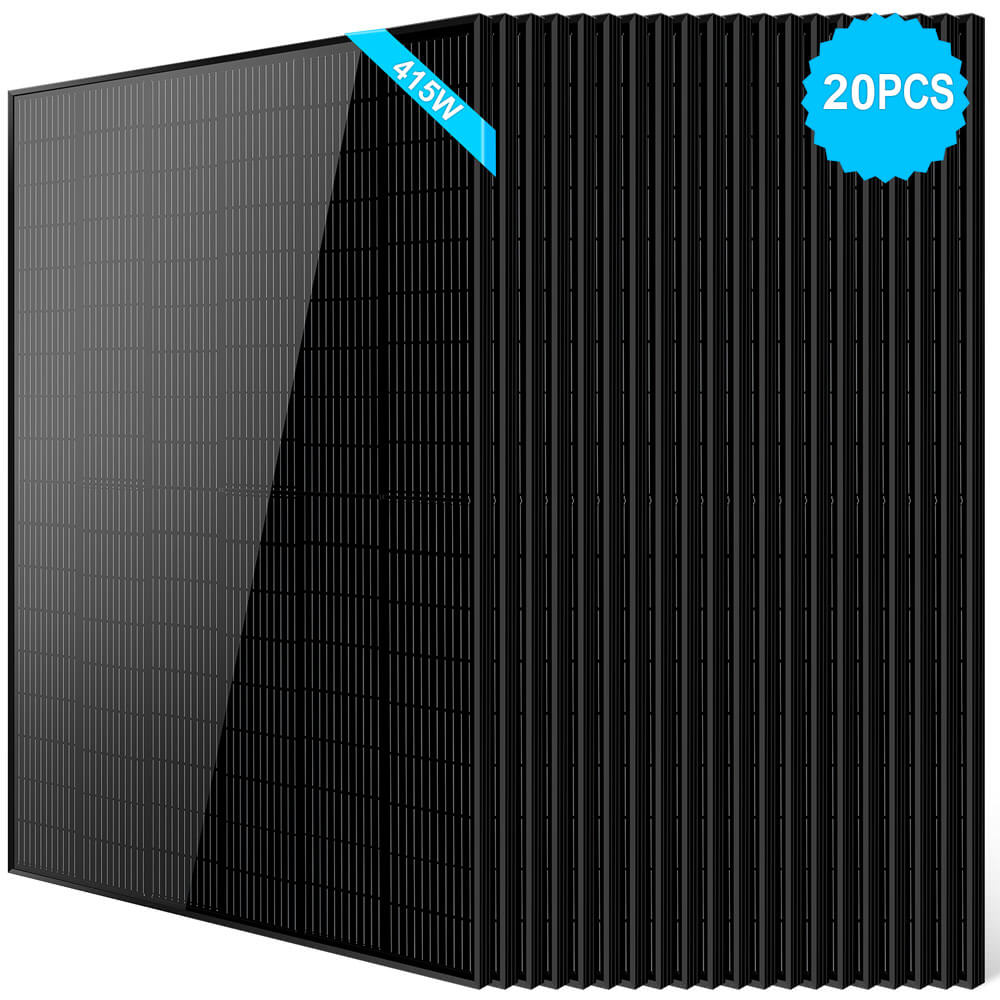 SunGold Power Monocrystalline PERC Solar Panel | Black | 415W | 25 Year Warranty