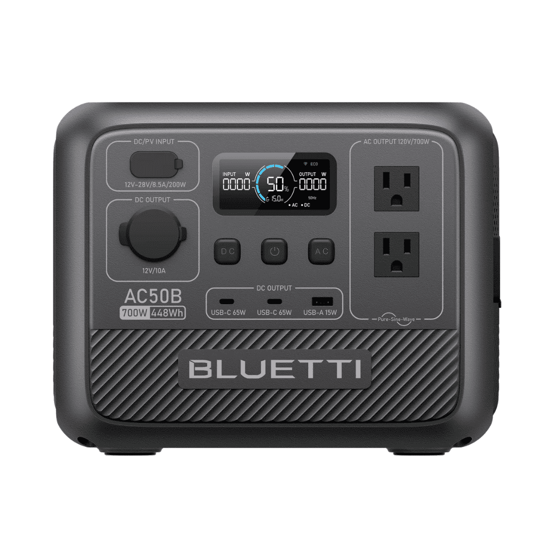 BLUETTI AC50B 700W Power Station Front View