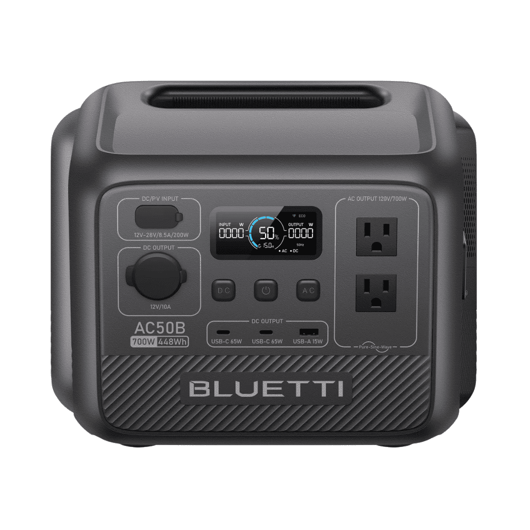 BLUETTI AC50B Power Station Top View