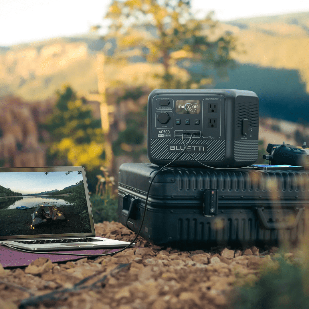 BLUETTI Portable Power Station AC50 In The Camping Area