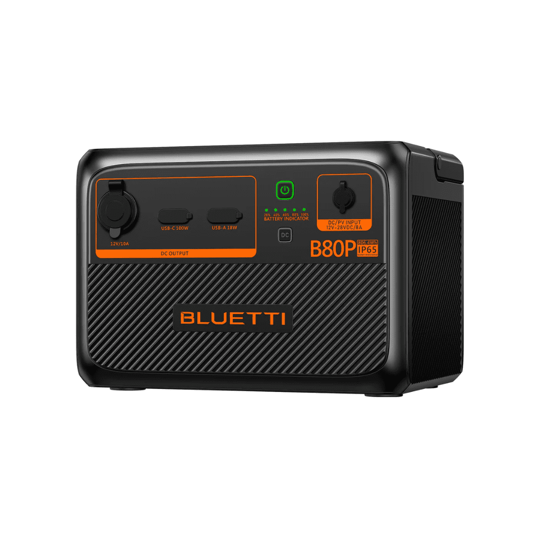 Bluetti B80P Expansion Battery Angled View