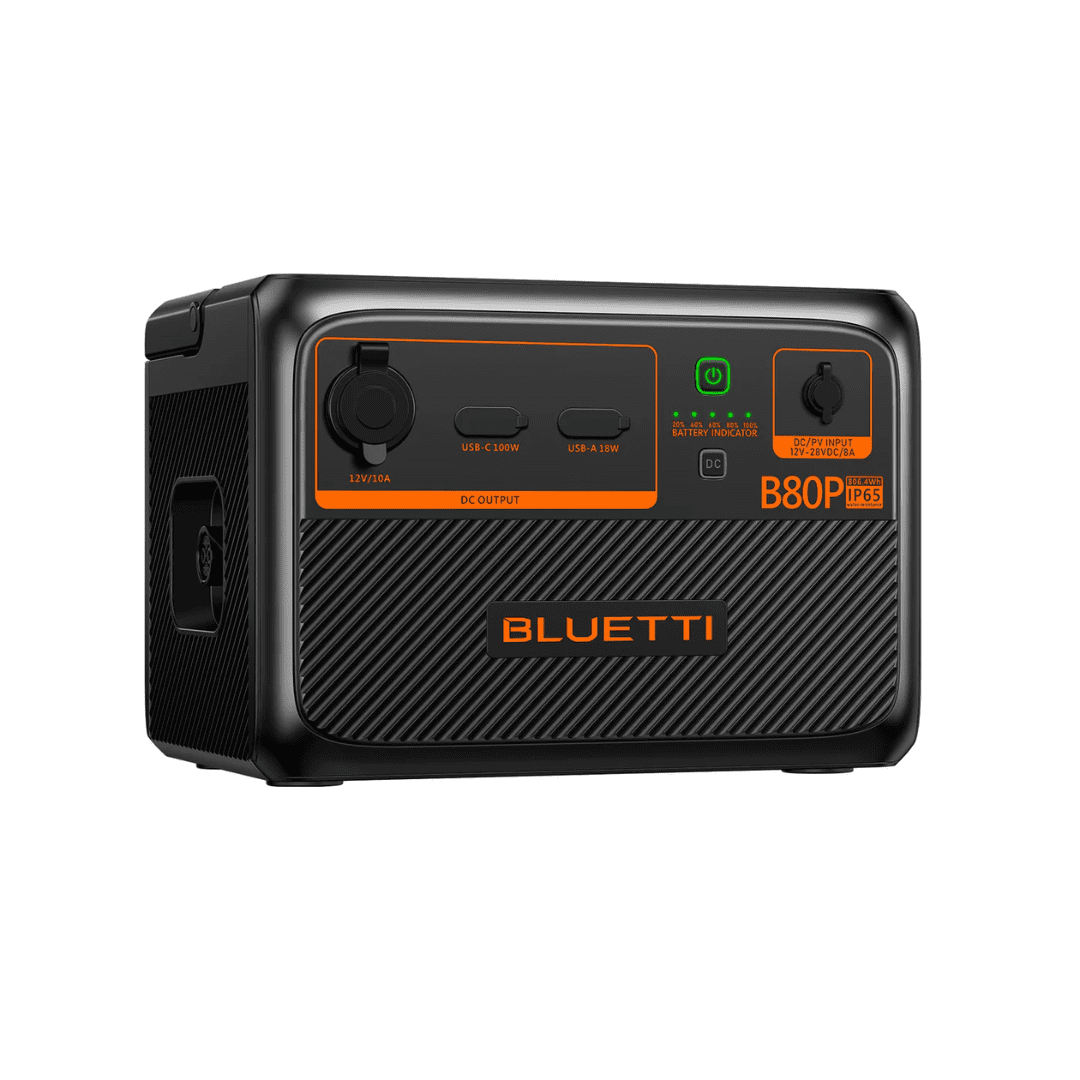 Bluetti B80P Expansion Battery Side View