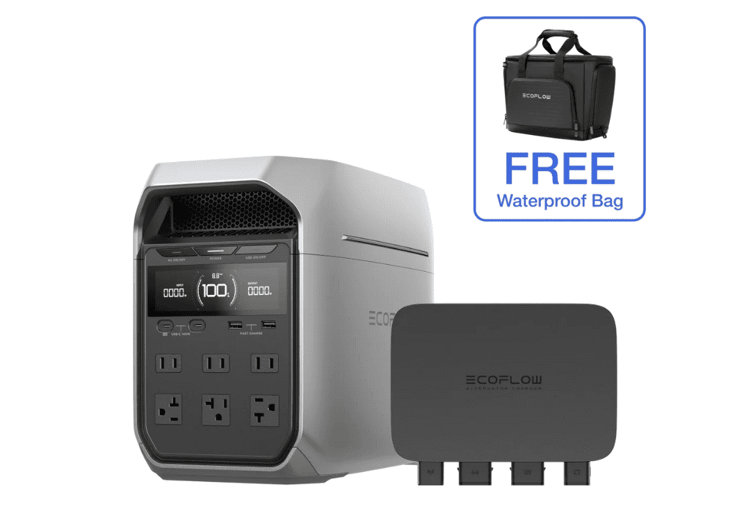 EcoFlow DELTA 3 Series Emergency Power Portable Power Station With Charger