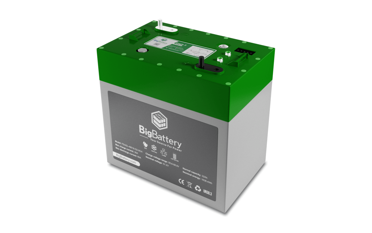 BigBattery EAGLE 2 LiFePO₄ Battery | 1,630Wh Capacity | 48V - 32Ah