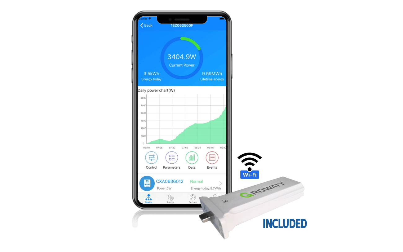 BigBattery Growatt 3K Off-Grid Solar Inverter Charger | 3,000W Output