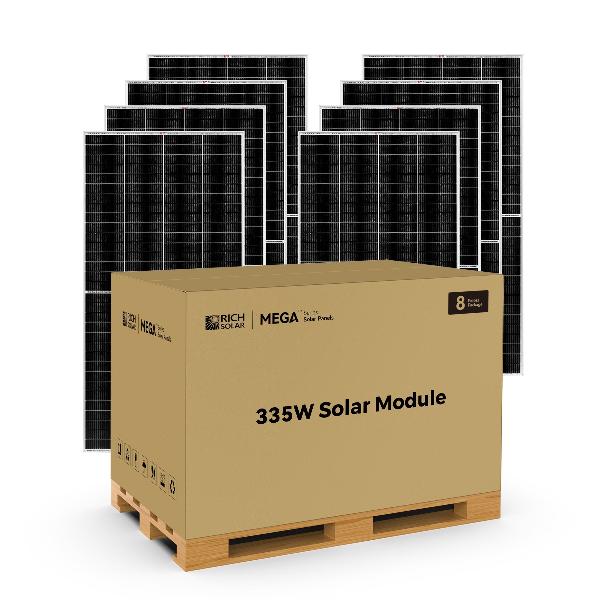 Rich Solar MEGA 335 Bulk Monocrystalline Solar Panels | 335W | 25 Year Warranty