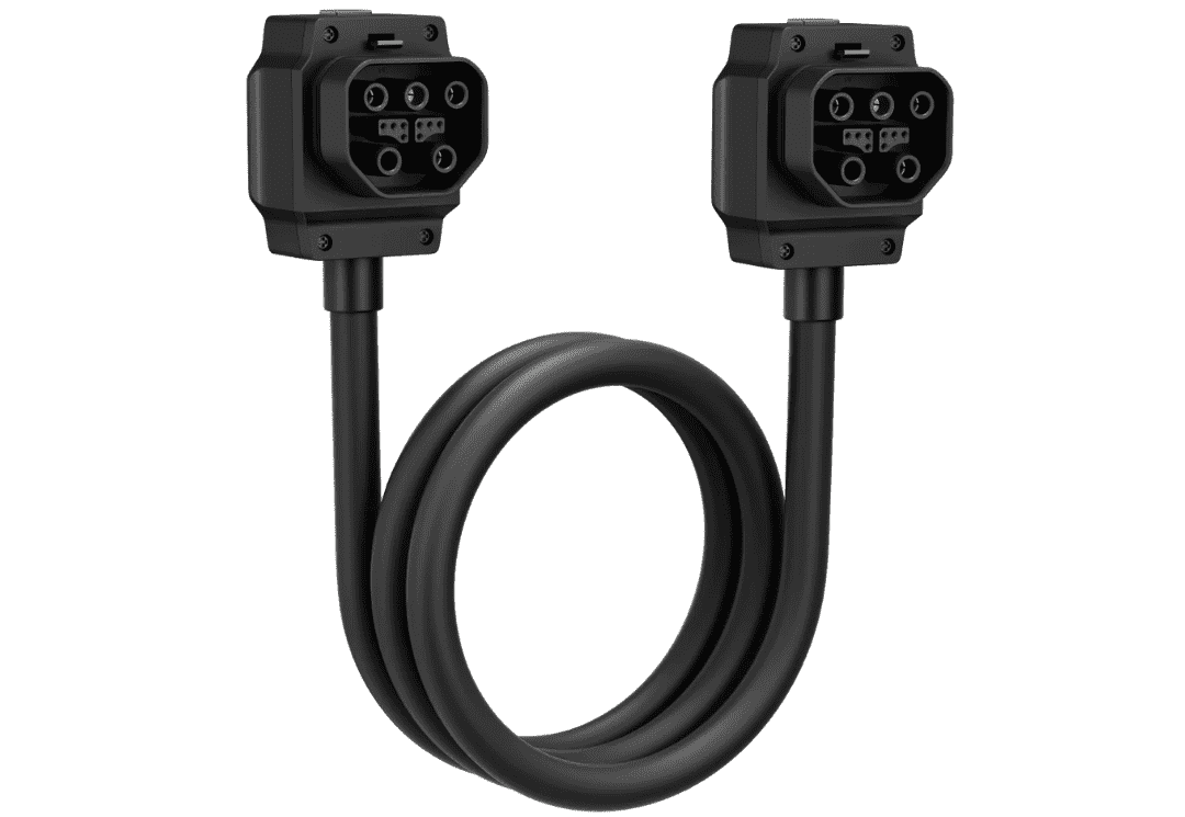 Power Input Output Cable Front EcoFlow