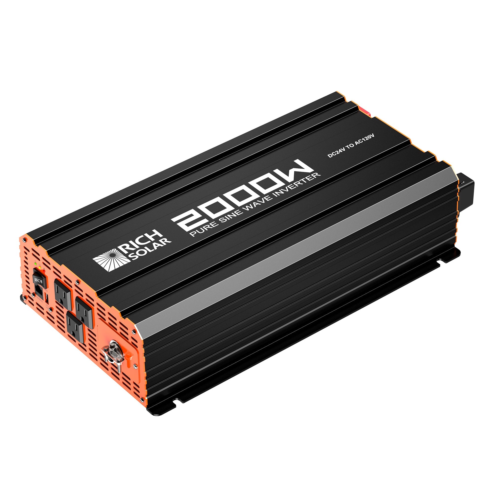 Rich Solar 24 Volt Industrial Pure Sine Wave Inverter | 2,000W Output