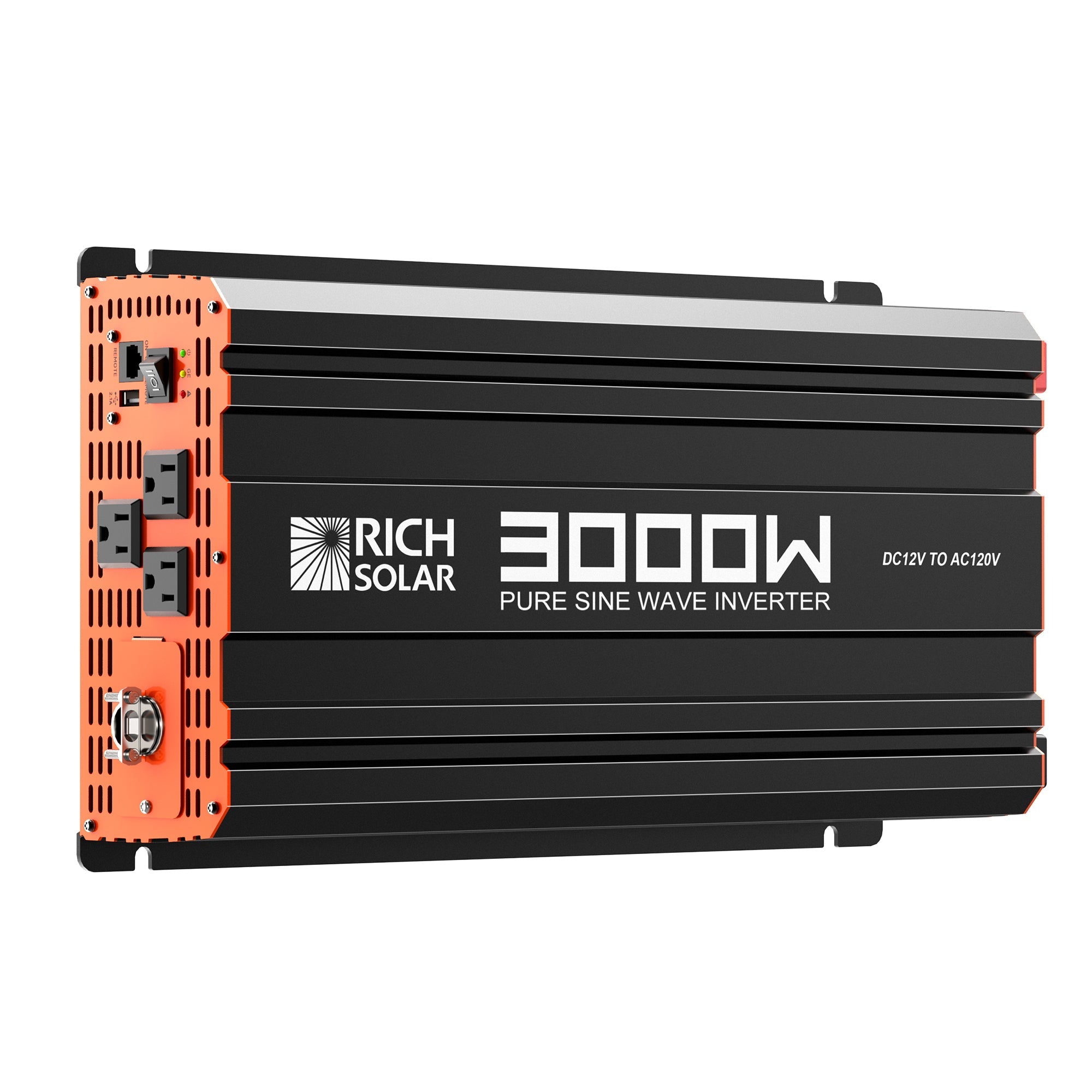 Rich Solar 12 Volt Industrial Pure Sine Wave Inverter | 3,000W Output