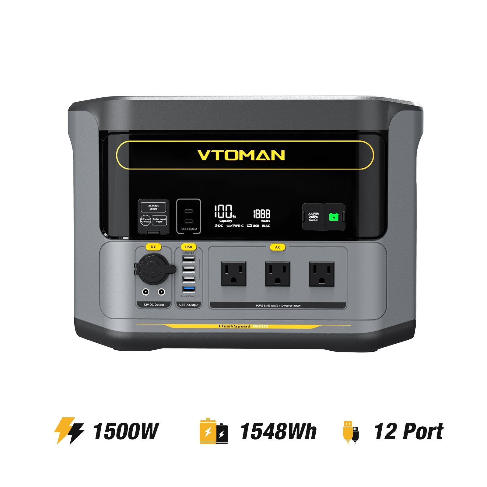 VTOMAN FlashSpeed 1500 Power Station