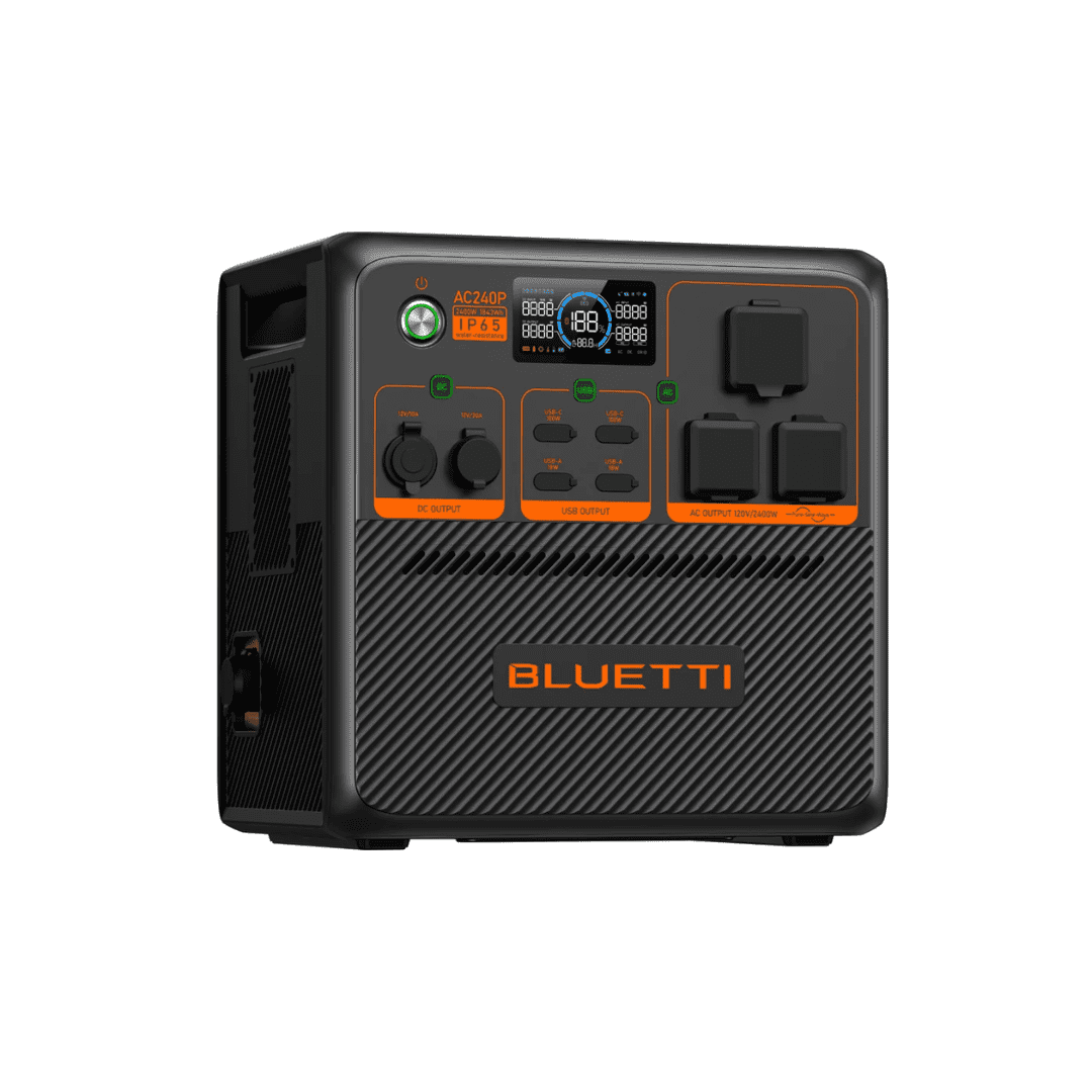 bluetti ac240p 1843wh portable power station angle view