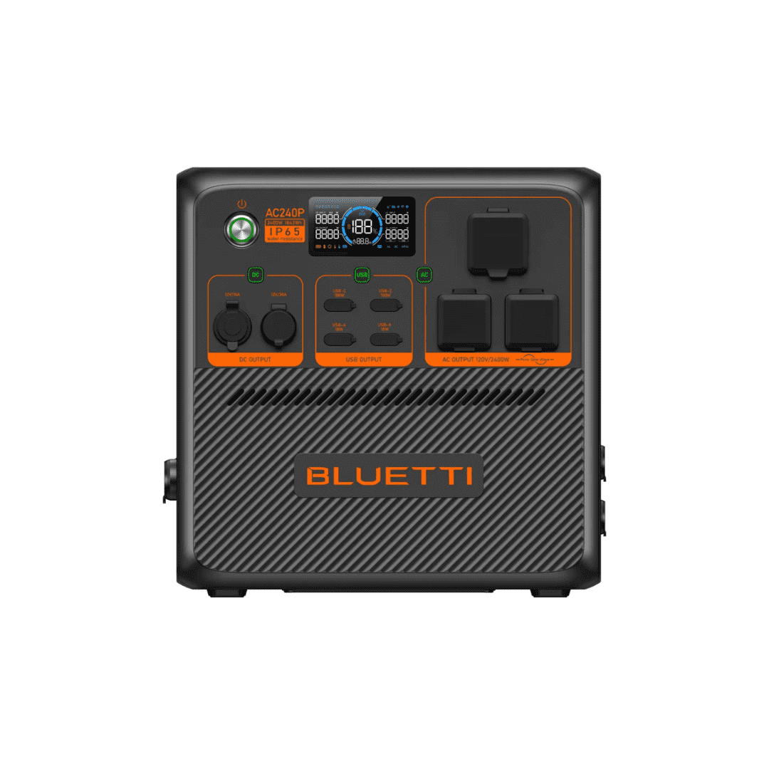 bluetti ac240p portable power station front view